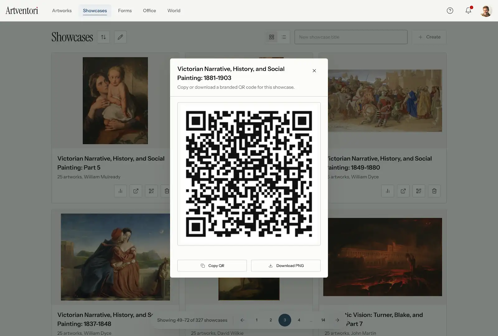 QR and link sharing